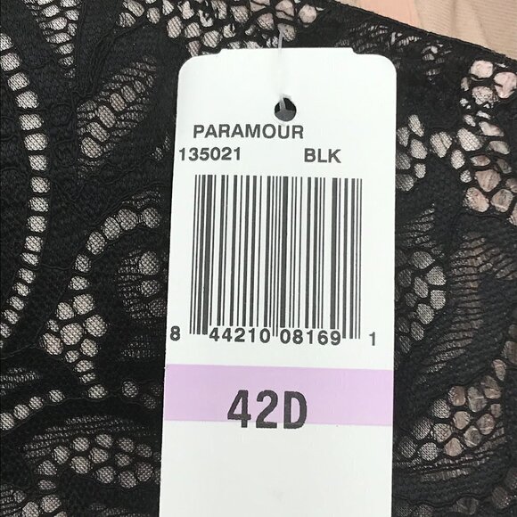 Paramour by Felina Sophia Full Figure Balconette Bra 42D - Picture 11 of 15